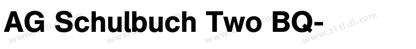 AG Schulbuch Two BQ字体转换